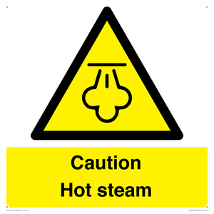 Caution Hot steam